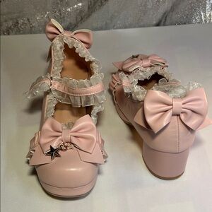 Pink Bow Women's Shoes
